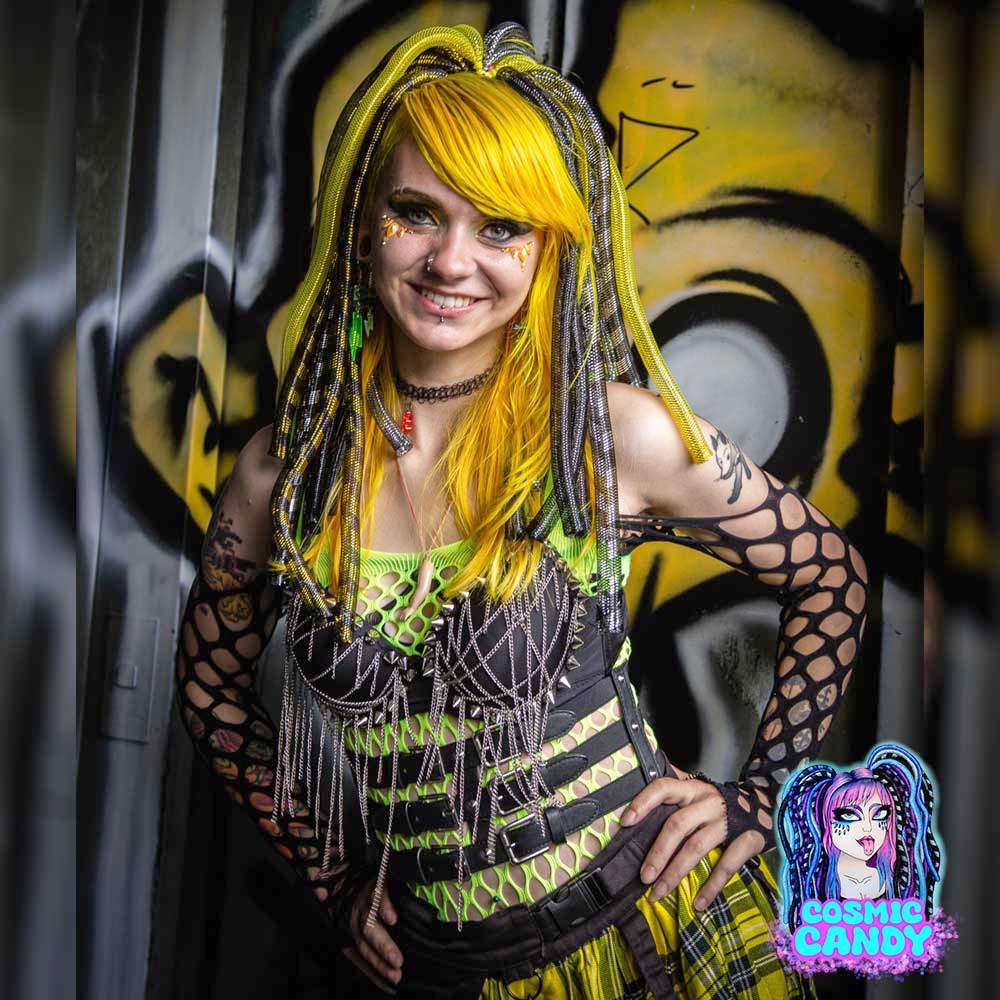 Cosmic Candy - Primairy Colours Cyberfalls Cyberlocks - Jaune/Noir